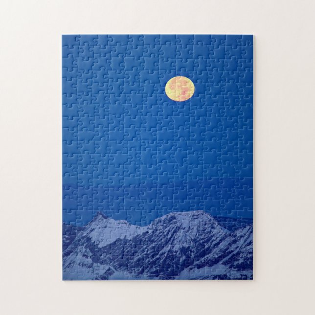 Aravisbergen | Mont Blanc-massivet Pussel (Vertikal)