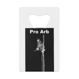 Arb Art Arborist Träd Surgeon Chainsee liggande Kreditkort Flasköppnare