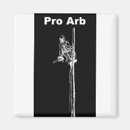 Arb Art Arborist Träd Surgeon Chainsee liggande Magnet