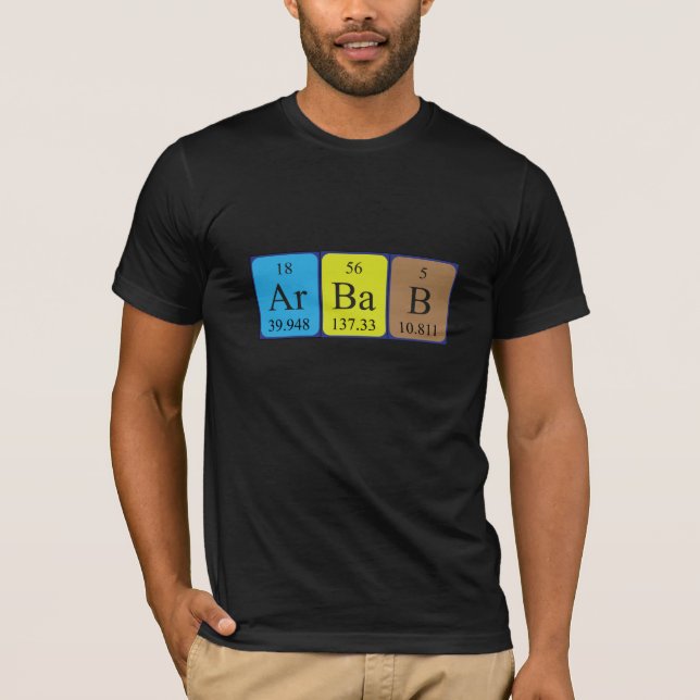 Arbab Periodisk skjorta bord namn T Shirt (Framsida)