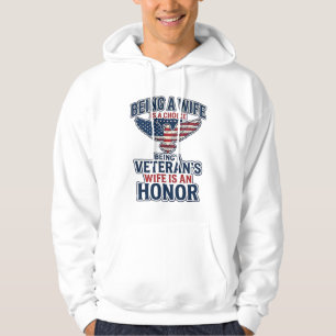 Ärbarbetad Patriotisk Örn Tröja För Veteraners Hus Hoodie