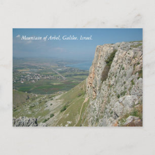 Arbelberget, Galileen. Israel. Vykort