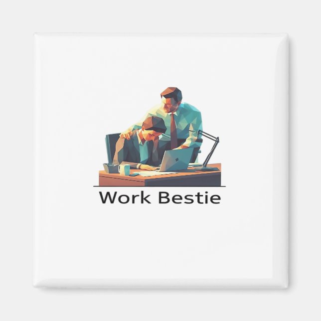 Arbeta bäst klassiskt magnet (Framsidan)