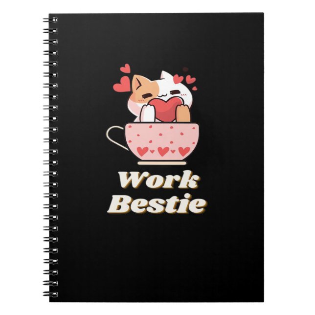 Arbeta Bestie Emotional Help Coworking, jobb, arbe Anteckningsbok (Framsidan)