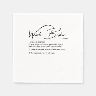 Arbeta Bestie Funny Coworking & Colleague Classic Pappersservett