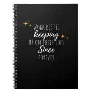 Arbeta Bestie Funny Office Coworking Classic Anteckningsbok