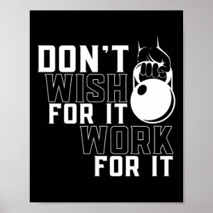 Arbeta för att väga upp arbetsgymen Fitness Trai Poster
