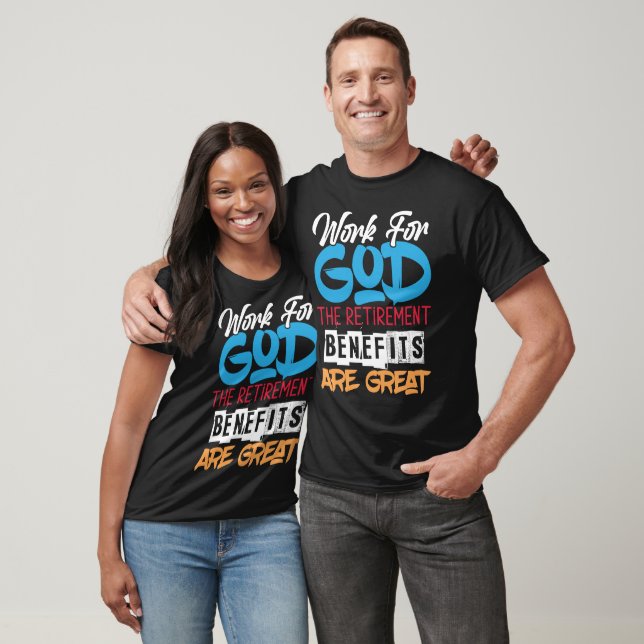 Arbeta För Gud Vit Text  T Shirt (Unisex)
