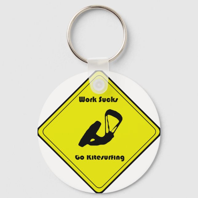 Arbeta fortfarande suger nyckelring (Framsida)