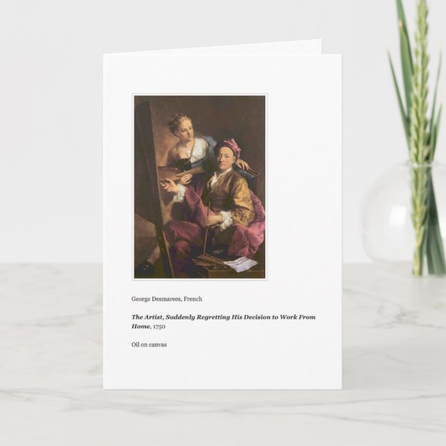 ARBETA FRÅN HEM FARS DAG-KORT KORT (Framsida)