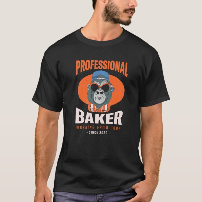 Arbeta från Hembaker Baking Chef Pastry Chef Morsa T Shirt (Framsida)