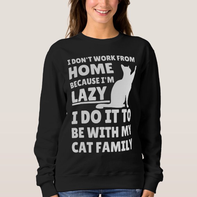 Arbeta från hemmabruk med Virtuellt kattskinn T Shirt (Framsida)