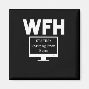 Arbeta från hemmagynn hemkontorsanställd magnet