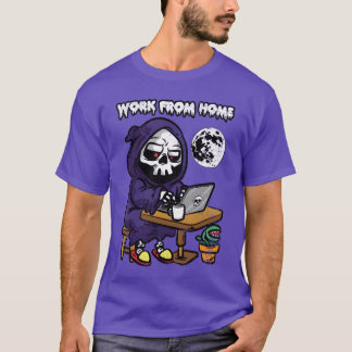 ARBETA FRÅN HOME HALLOWEEN-vänner T Shirt