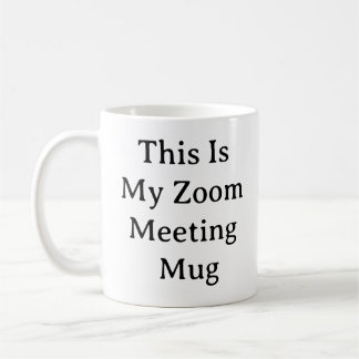 Arbeta från Home Mugg - Lustigt Zoom Meeting-kaffe