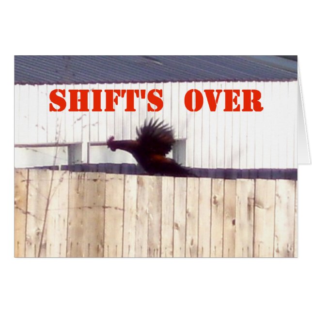 Arbeta" Hälsningskort (Framsidan Horizontal)