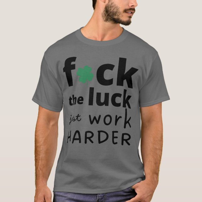 Arbeta hårdare 70-tals tjej t shirt (Framsida)