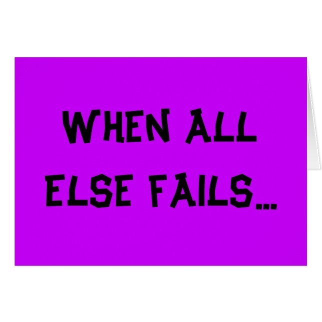 Arbeta hårdare inte smartare-kort hälsningskort (Framsidan Horizontal)