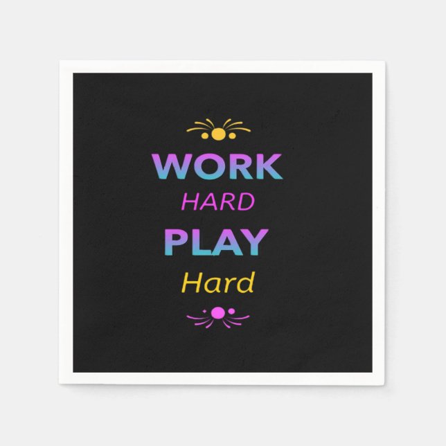 Arbeta hårt - Arbetets arbetsdag för arbetstagarna Pappersservett (Framsidan)