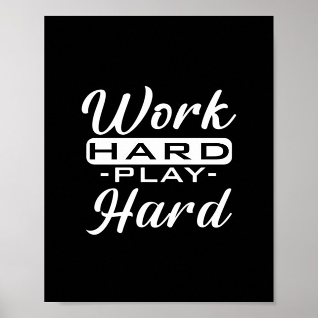 Arbeta hårt - arbetsdag poster (Framsidan)