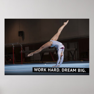 Arbeta hårt, Dream Big - Motiverande Poster