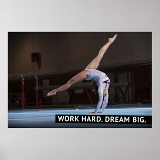 Arbeta hårt, Dream Big - Motiverande Poster