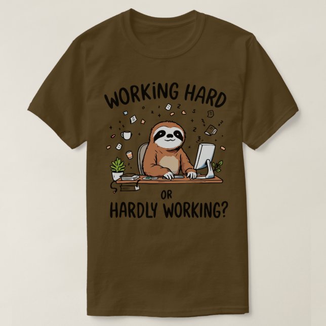 Arbeta hårt eller hårt t shirt (Design framsida)