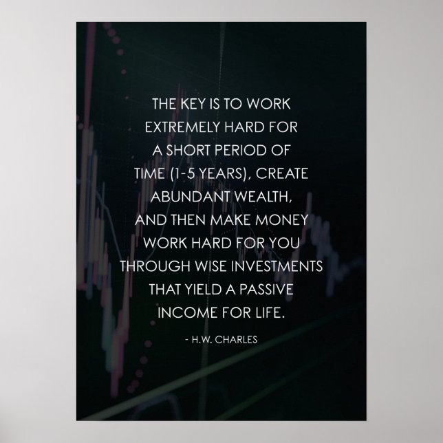 Arbeta hårt - få pengarna att arbeta åt dig - Moti Poster (Framsidan)