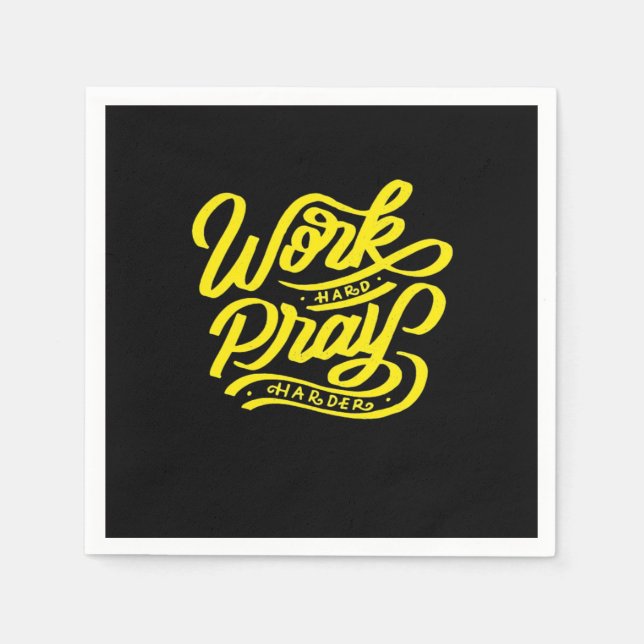 Arbeta hårt för att spela så hårt - arbetsdag pappersservett (Framsidan)