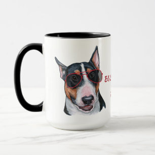 Arbeta hårt för Hund Bull Terrier Mugg
