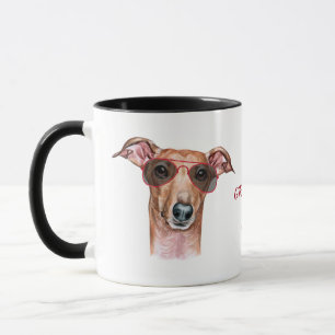 Arbeta hårt för min italienska Greyhound-Hund Mugg
