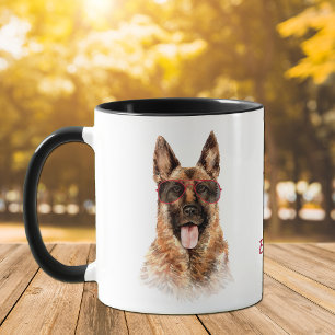 Arbeta hårt för min tyska shepherd Hund Mugg