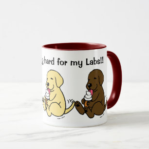 Arbeta hårt för mina labb! Tre labourgrupper Mug Mugg