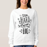 Arbeta hårt i drömmen Big Motivation Lettering Quo