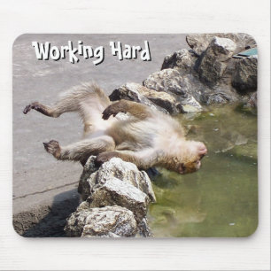 Arbeta hårt i Mousepad Musmatta