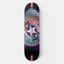 Arbeta hårt i Skateboard i USA
