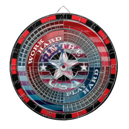 Arbeta hårt i USA Dartboard Darttavla