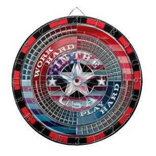 Arbeta hårt i USA Dartboard Darttavla
