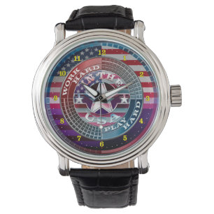Arbeta hårt i USA eWatch Watch Watch Armbandsur