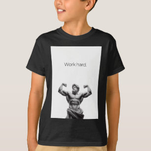 Arbeta hårt märke1 t shirt