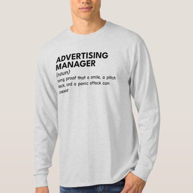 Arbeta hårt. Marknadshärdaren. Laugh Alltid - Lust T Shirt (Framsida)