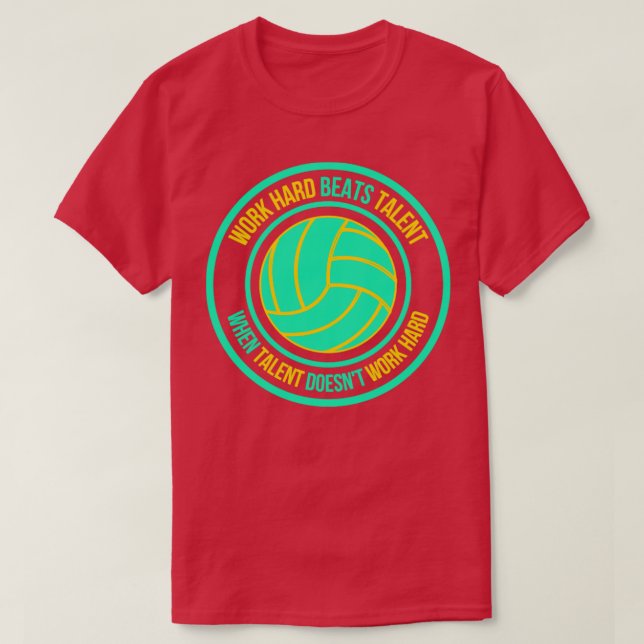 arbeta hårt med talanger när talangen inte fungera t shirt (Design framsida)