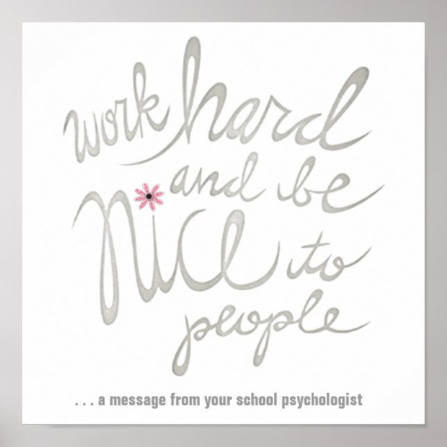 Arbeta hårt och Poster bra (Framsidan)