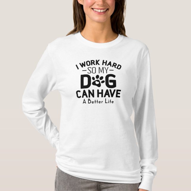 Arbeta hårt t shirt (Framsida)