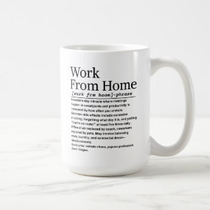 Arbeta hemifrån kaffemugg