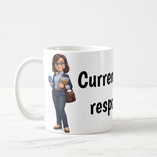 Arbeta hemifrån kaffemugg (Vänster)