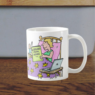 Arbeta hemifrån kaffemugg