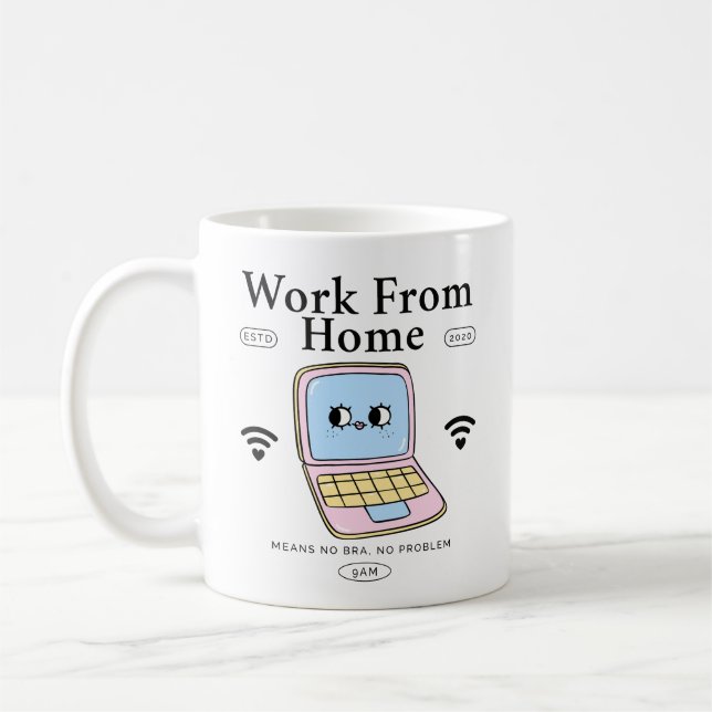 Arbeta hemifrån kaffemugg (Vänster)