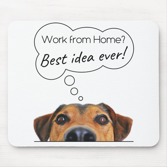 Arbeta hemifrån med Puppy Dog Humor? Bästa idé Musmatta (Framsidan)