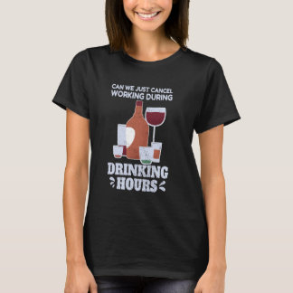 Arbeta Humor Hate-arbetsjobb Kärlek Drinking Drink T Shirt